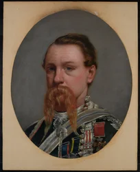 Major Frederick Robertson Aikman, VC, 4. Bengalische Infanterie, um 1860